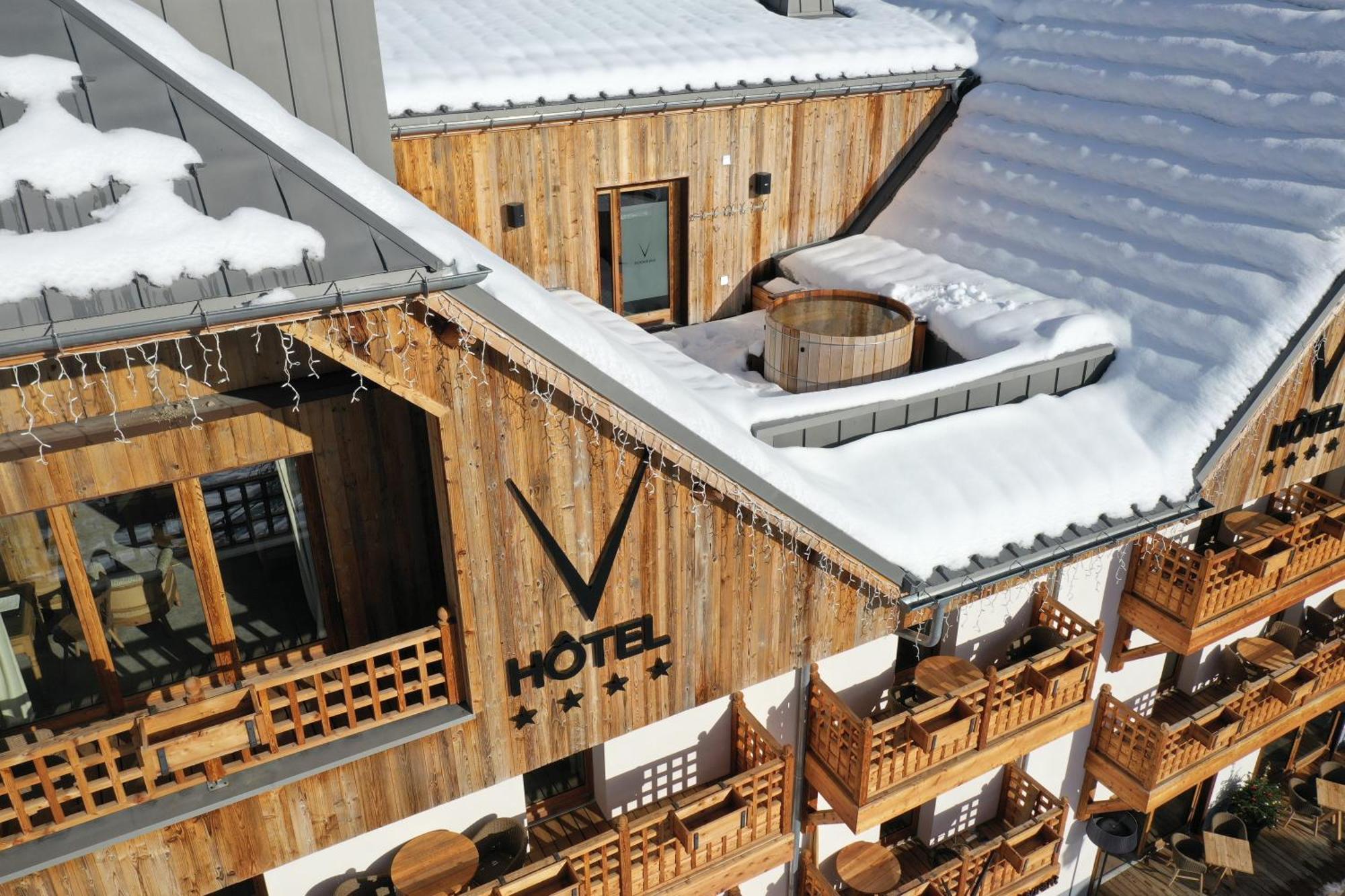 Hotel Le V De Vaujany Exterior foto