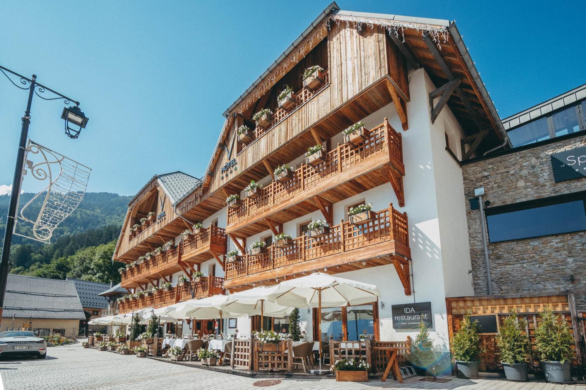 Hotel Le V De Vaujany Exterior foto